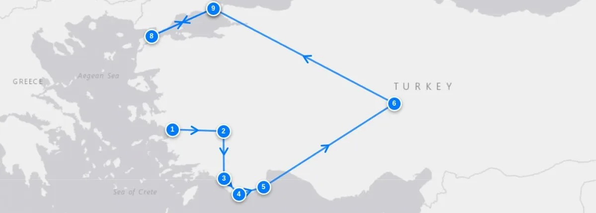 Sultan Explorer route map